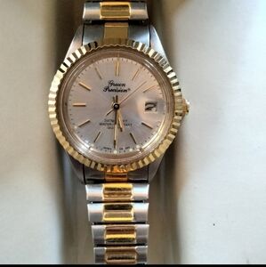 Gruen Embassy Women’s Water Resistant Date Two Tone Quartz Watch